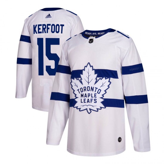 Adidas Alexander Kerfoot Toronto Maple Leafs Youth Authentic 2018 Stadium Series Jersey - White
