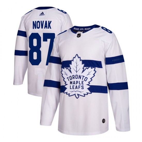 Adidas Max Novak Toronto Maple Leafs Youth Authentic 2018 Stadium Series Jersey - White
