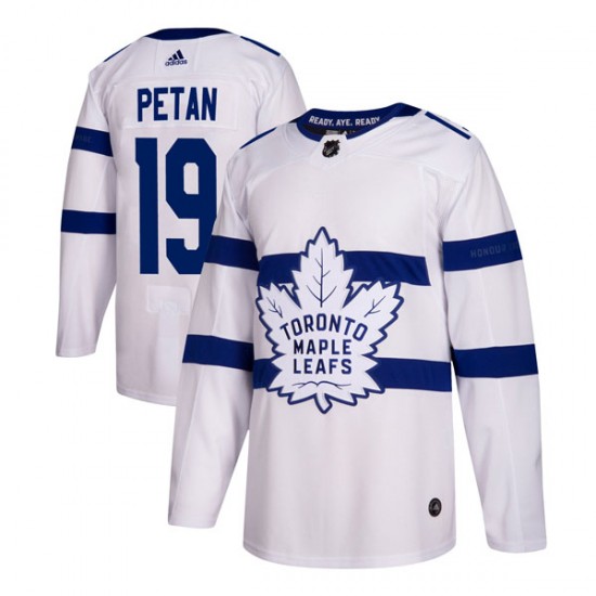 Adidas Nic Petan Toronto Maple Leafs Youth Authentic 2018 Stadium Series Jersey - White