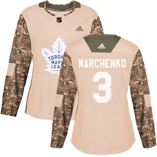 Adidas Alexei Marchenko Toronto Maple Leafs Women's Authentic Veterans Day Practice Jersey - Camo
