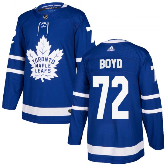 Adidas Travis Boyd Toronto Maple Leafs Youth Authentic Home Jersey - Blue