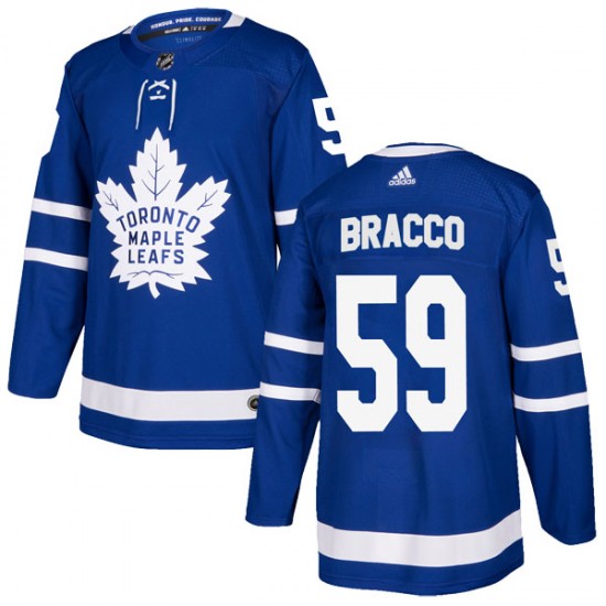 Adidas Jeremy Bracco Toronto Maple Leafs Youth Authentic Home Jersey - Blue