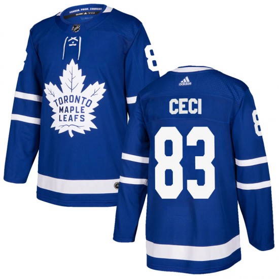 Adidas Cody Ceci Toronto Maple Leafs Youth Authentic Home Jersey - Blue