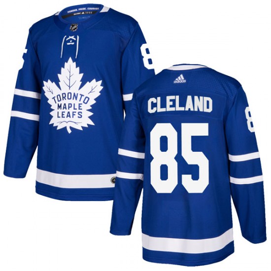 Adidas Matias Cleland Toronto Maple Leafs Youth Authentic Home Jersey - Blue
