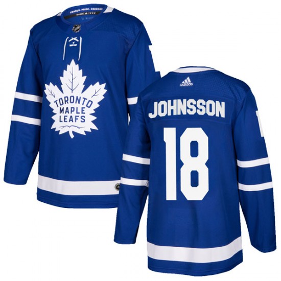 Adidas Andreas Johnsson Toronto Maple Leafs Youth Authentic Home Jersey - Blue