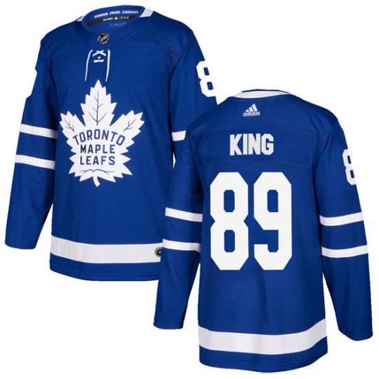 Adidas Jeff King Toronto Maple Leafs Youth Authentic Home Jersey - Blue
