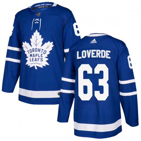 Adidas Vincent LoVerde Toronto Maple Leafs Youth Authentic Home Jersey - Blue