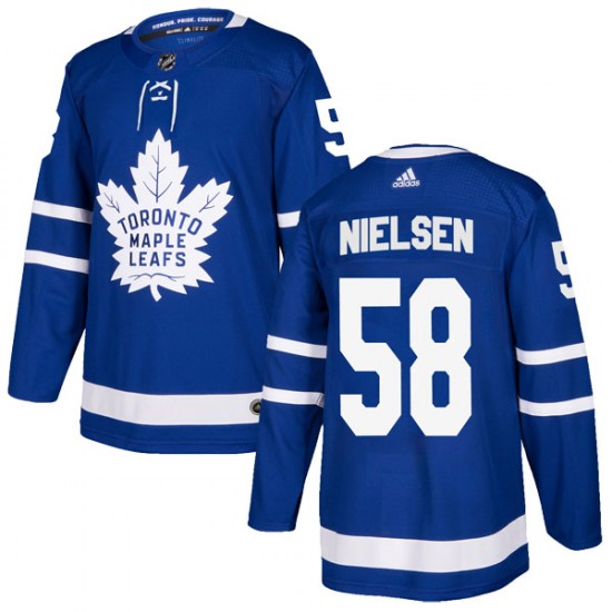 Adidas Andrew Nielsen Toronto Maple Leafs Youth Authentic Home Jersey - Blue