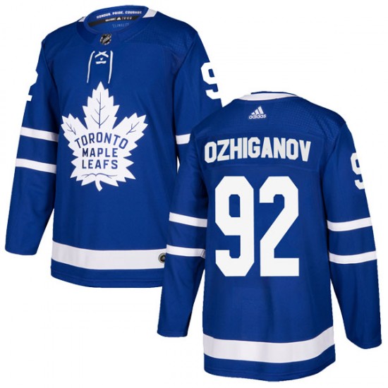 Adidas Igor Ozhiganov Toronto Maple Leafs Youth Authentic Home Jersey - Blue