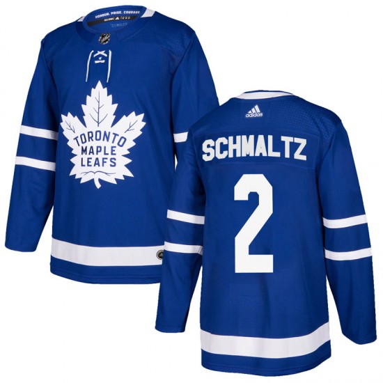 Adidas Jordan Schmaltz Toronto Maple Leafs Youth Authentic Home Jersey - Blue