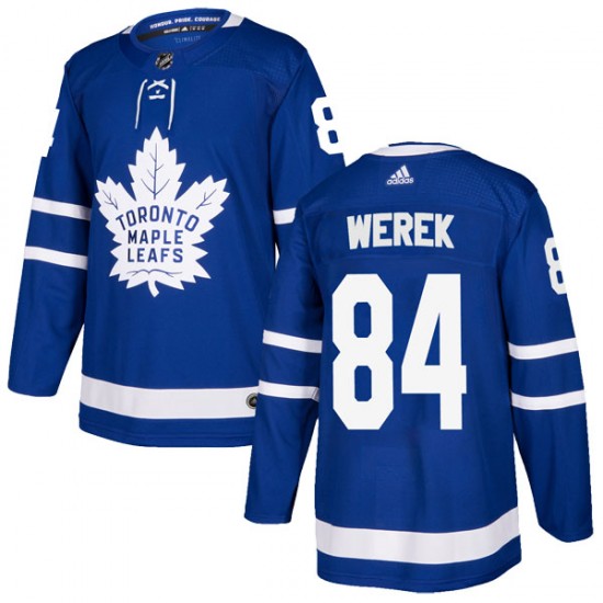 Adidas Ethan Werek Toronto Maple Leafs Youth Authentic Home Jersey - Blue