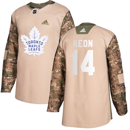Adidas Dave Keon Toronto Maple Leafs Men's Authentic Veterans Day Practice Jersey - Camo