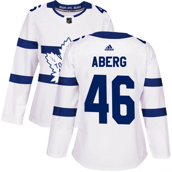 Adidas Pontus Aberg Toronto Maple Leafs Women's Authentic 2018 Stadium Series Jersey - White