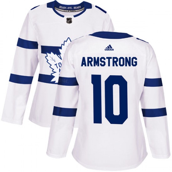 Adidas George Armstrong Toronto Maple Leafs Women's Authentic 2018 Stadium Series Jersey - White
