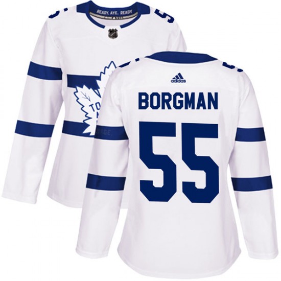 Adidas Andreas Borgman Toronto Maple Leafs Women's Authentic 2018 Stadium Series Jersey - White