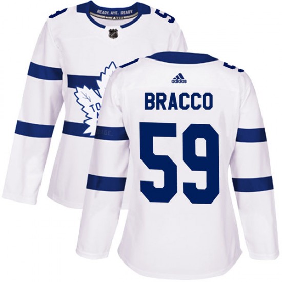 Adidas Jeremy Bracco Toronto Maple Leafs Women's Authentic 2018 Stadium Series Jersey - White