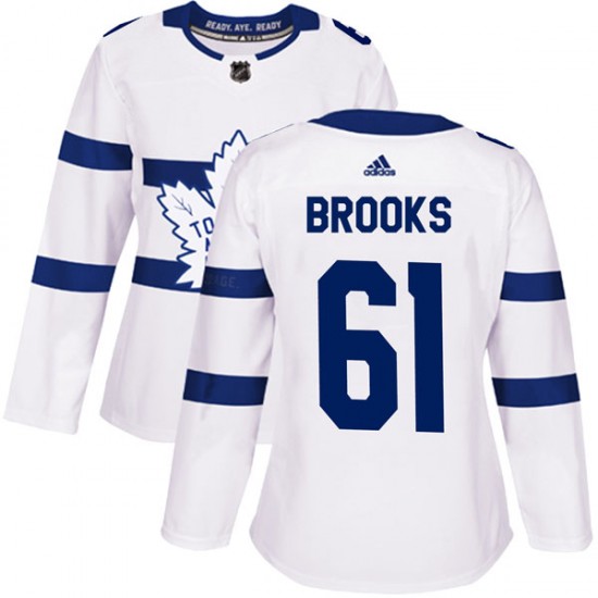 Adidas Adam Brooks Toronto Maple Leafs Women's Authentic 2018 Stadium Series Jersey - White