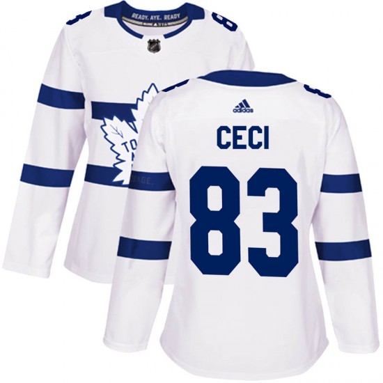 Adidas Cody Ceci Toronto Maple Leafs Women's Authentic 2018 Stadium Series Jersey - White