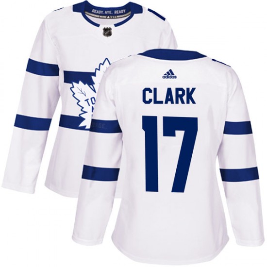 Adidas Wendel Clark Toronto Maple Leafs Women's Authentic 2018 Stadium Series Jersey - White