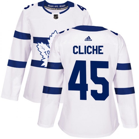 Adidas Marc-Andre Cliche Toronto Maple Leafs Women's Authentic 2018 Stadium Series Jersey - White