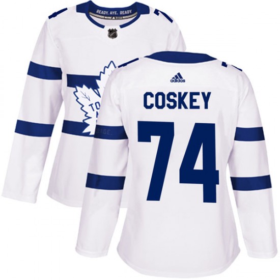 Adidas Cole Coskey Toronto Maple Leafs Women's Authentic 2018 Stadium Series Jersey - White