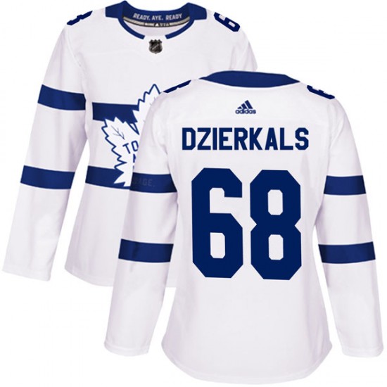 Adidas Martins Dzierkals Toronto Maple Leafs Women's Authentic 2018 Stadium Series Jersey - White