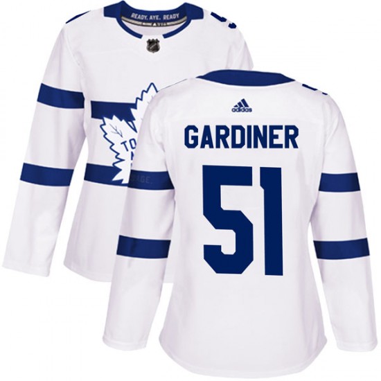 Adidas Jake Gardiner Toronto Maple Leafs Women's Authentic 2018 Stadium Series Jersey - White