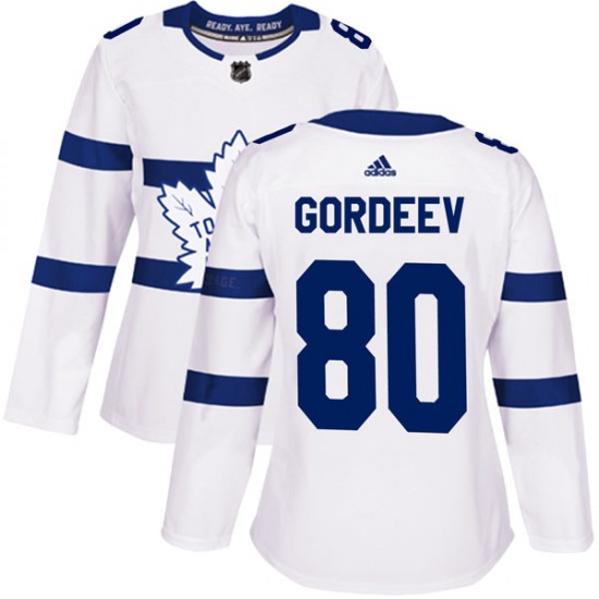Adidas Fedor Gordeev Toronto Maple Leafs Women's Authentic 2018 Stadium Series Jersey - White