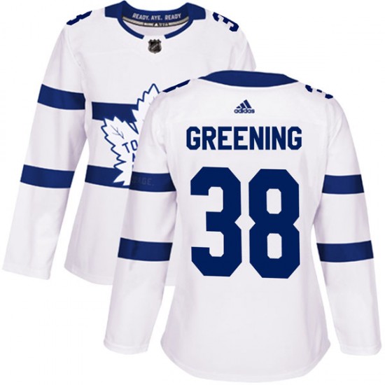 Adidas Colin Greening Toronto Maple Leafs Women's Authentic 2018 Stadium Series Jersey - White