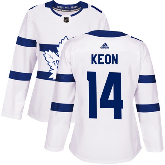 Adidas Dave Keon Toronto Maple Leafs Women's Authentic 2018 Stadium Series Jersey - White