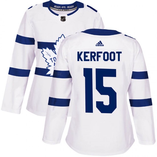 Adidas Alexander Kerfoot Toronto Maple Leafs Women's Authentic 2018 Stadium Series Jersey - White