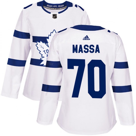 Adidas Ryan Massa Toronto Maple Leafs Women's Authentic 2018 Stadium Series Jersey - White