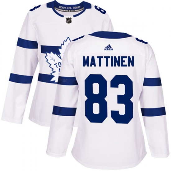 Adidas Nicolas Mattinen Toronto Maple Leafs Women's Authentic 2018 Stadium Series Jersey - White
