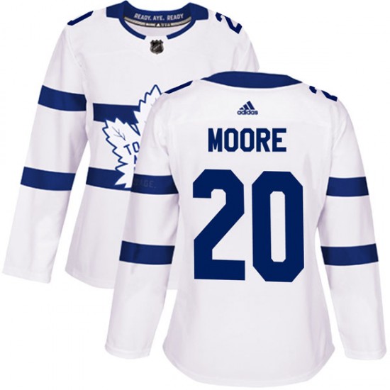 Adidas Dominic Moore Toronto Maple Leafs Women's Authentic 2018 Stadium Series Jersey - White