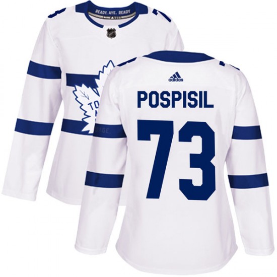 Adidas Kristian Pospisil Toronto Maple Leafs Women's Authentic 2018 Stadium Series Jersey - White