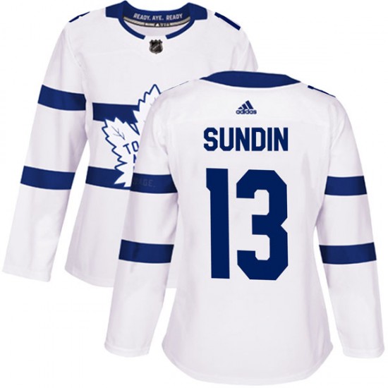 Adidas Mats Sundin Toronto Maple Leafs Women's Authentic 2018 Stadium Series Jersey - White
