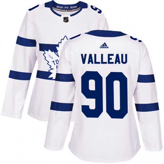 Adidas Nolan Valleau Toronto Maple Leafs Women's Authentic 2018 Stadium Series Jersey - White