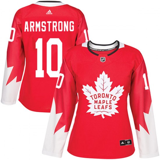 Adidas George Armstrong Toronto Maple Leafs Women's Authentic Alternate Jersey - Red