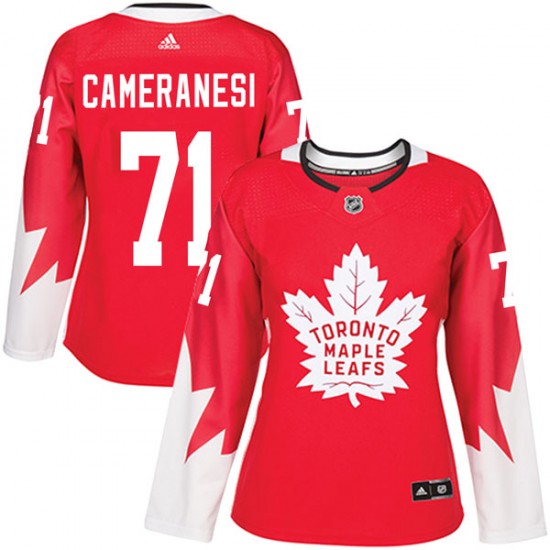 Adidas Tony Cameranesi Toronto Maple Leafs Women's Authentic Alternate Jersey - Red