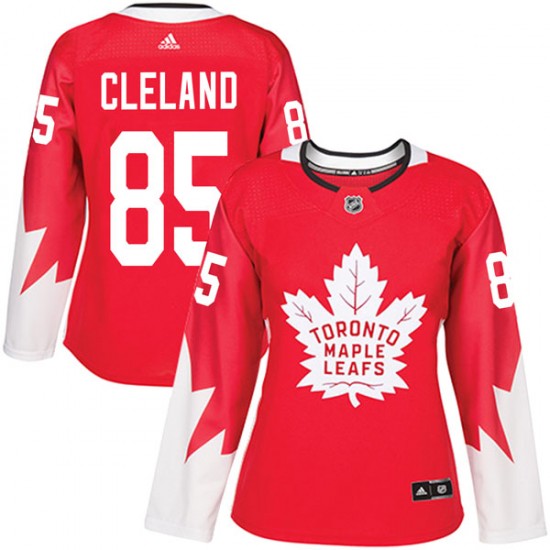 Adidas Matias Cleland Toronto Maple Leafs Women's Authentic Alternate Jersey - Red