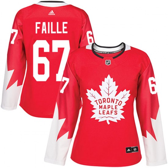 Adidas Eric Faille Toronto Maple Leafs Women's Authentic Alternate Jersey - Red