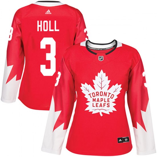 Adidas Justin Holl Toronto Maple Leafs Women's Authentic Alternate Jersey - Red