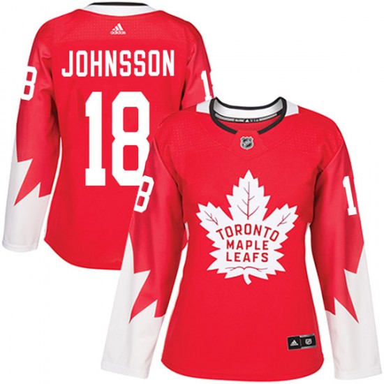 Adidas Andreas Johnsson Toronto Maple Leafs Women's Authentic Alternate Jersey - Red