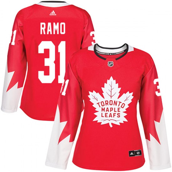 Adidas Karri Ramo Toronto Maple Leafs Women's Authentic Alternate Jersey - Red