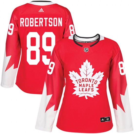 Adidas Nicholas Robertson Toronto Maple Leafs Women's Authentic Alternate Jersey - Red