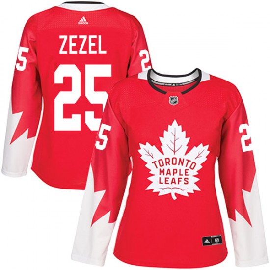 Adidas Peter Zezel Toronto Maple Leafs Women's Authentic Alternate Jersey - Red