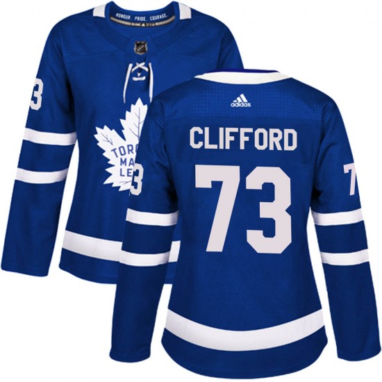 Adidas Kyle Clifford Toronto Maple Leafs Women's Authentic Home Jersey - Blue