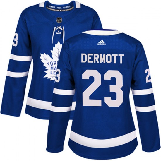 Adidas Travis Dermott Toronto Maple Leafs Women's Authentic Home Jersey - Blue