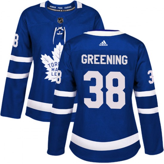 Adidas Colin Greening Toronto Maple Leafs Women's Authentic Home Jersey - Blue