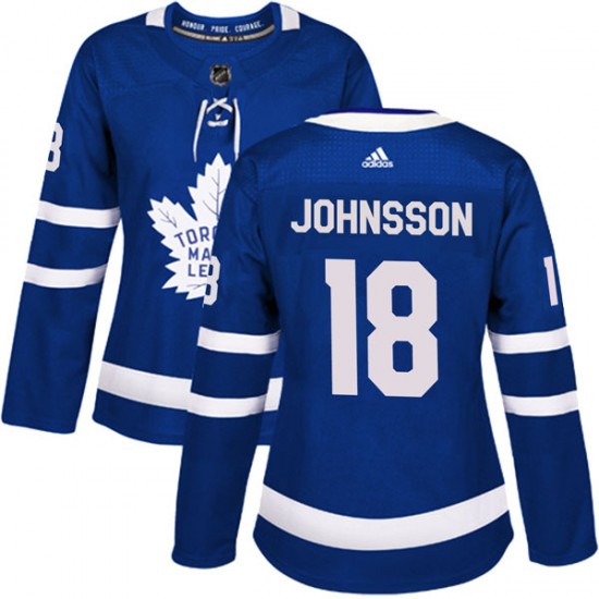 Adidas Andreas Johnsson Toronto Maple Leafs Women's Authentic Home Jersey - Blue